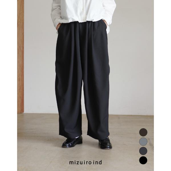 mizuiroind（ミズイロインド） パンツ ワイドカーゴパンツ レディース
