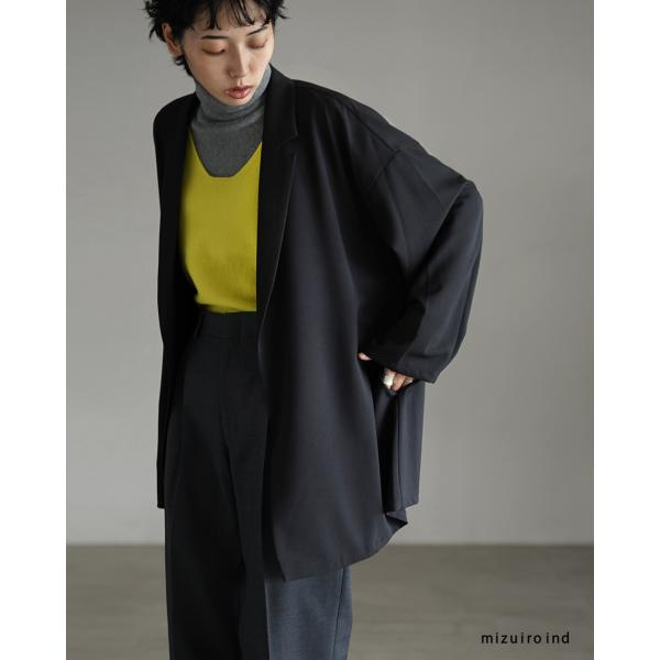 mizuiroind（ミズイロインド） テーラード シャツジャケット tailored