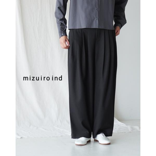 新品未使用　mizuiro ind ミズイロインド　タックショートパンツ mizuiro ind - mizuiro ind ドットイージーショートパンツの通販