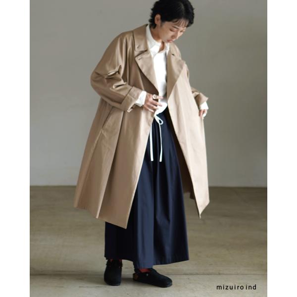 ミズイロインド　トレンチライクコート mizuiro ind (ミズイロインド) トレンチライクコート