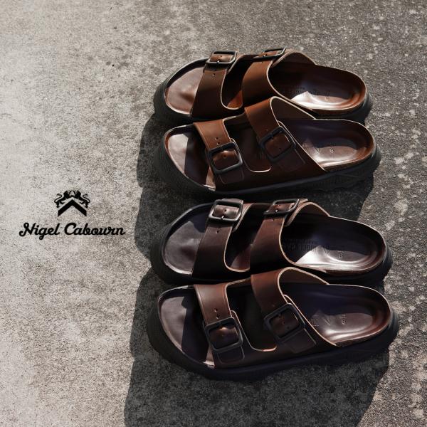 ナイジェル・ケーボン Nigel Cabourn レザーサンダル ピートレーベル LEATHER SANDAL PEAT LABEL メンズ  2022春夏 80440062000 アウトレット30%off