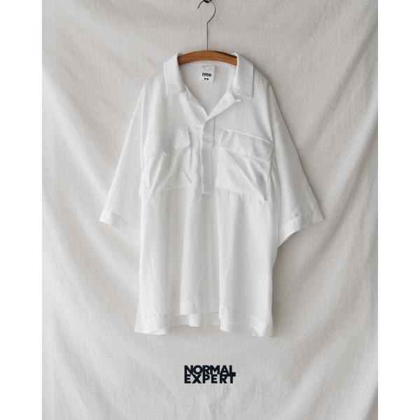 Ninety 半袖シャツ M ホワイト 期間限定P15倍 ノーマルエキスパート NORMAL EXPERT 65 SHIRT 半袖