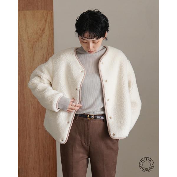 オーシバル　ボアジャケット　ブラック　4 ORCIVAL 【最大15%OFFクーポン対象】オーシバル オーチバル ボア