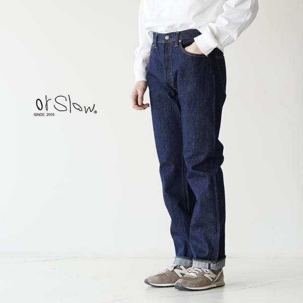 orslow 105 スタンダードセルビッジデニム ストーンウォッシュ L crouka_orslo-01-1050-81