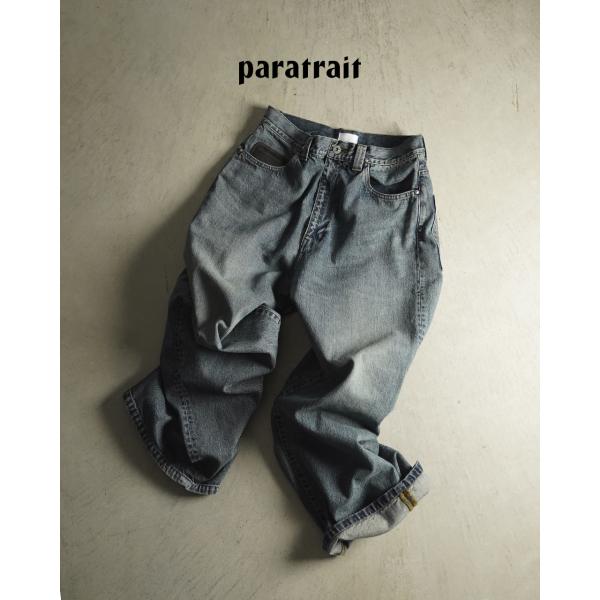 期間限定！ポイント10倍 パラトレイト paratrait マッドパイプデニムPT