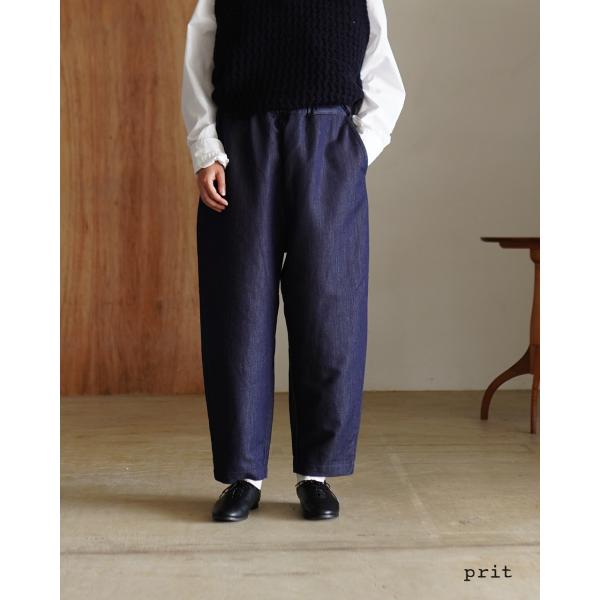 プリット prit パンツ ニットデニム スロウパンツ P70603 : Crouka