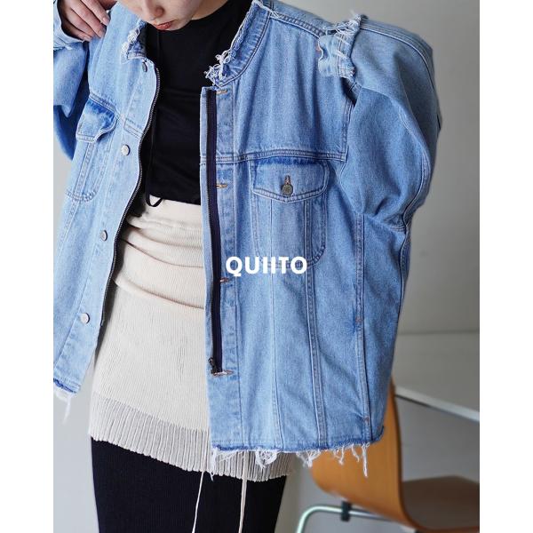 QUIITO デニムジャケット 期間限定ポイント15倍】キイト QUIITO ビッグ デニムジャケット ZIP