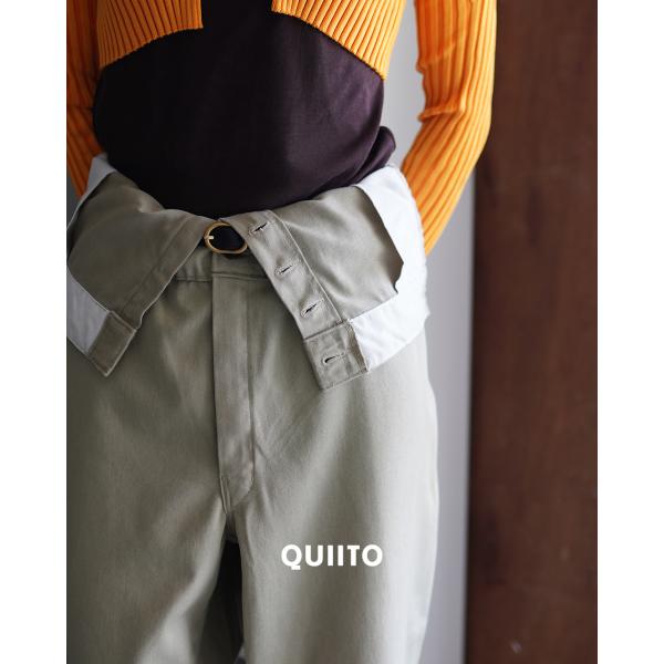 SALE！キイト QUIITO ダブルウエスト チノパンツ W WAIST CHINO PT