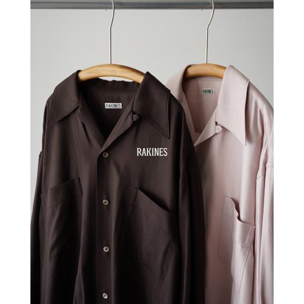 RAKINES（ラキネス） ポイント10倍 シャツ オープンカラー レーヨン