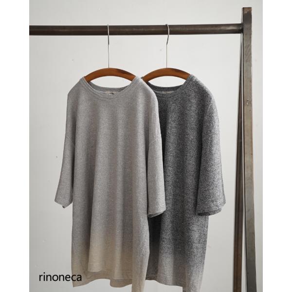 リノネカ rinoneca プルオーバー 半袖 リネン×ハイツイストコットン