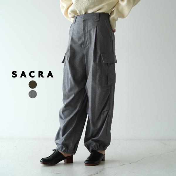 SACRA サクラ シアークロスカーゴパンツ 38 SACRA サクラ シアークロス