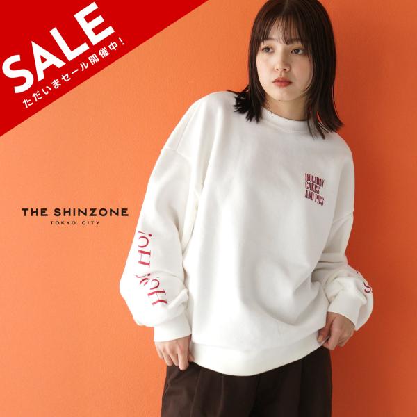 SHINZONE HOLIDAYSWEATSHIRT プリントスウェットシャツ THE SHINZONE SALE！シンゾーン トレーナー プリントスウェットシャツ