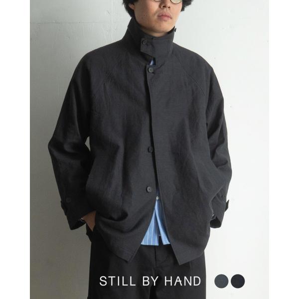 STILL BY HAND スティルバイハンド リネンコットン ハーフコート STILL BY HAND スティルバイハンド リネンコットン ハーフコート