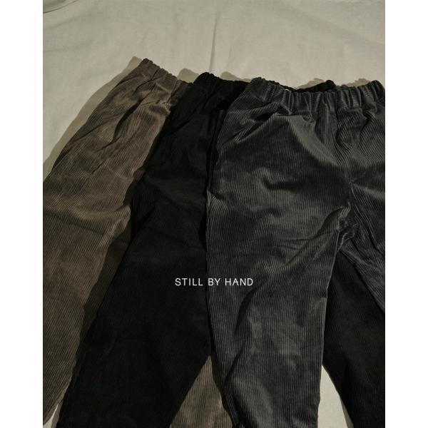 【みゃ】スティルバイハンド　コーデュロイベイカーパンツ　チャコール STILL BY HAND - スティルバイハンド パンツ 正規通販 | Salty