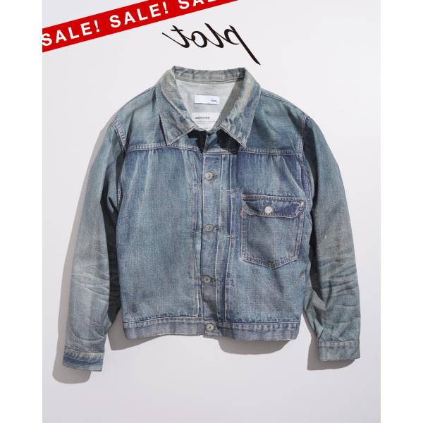 SALE！トルク/TOLQ トロンプルイユ デニムジャケット メンズ Trompe l
