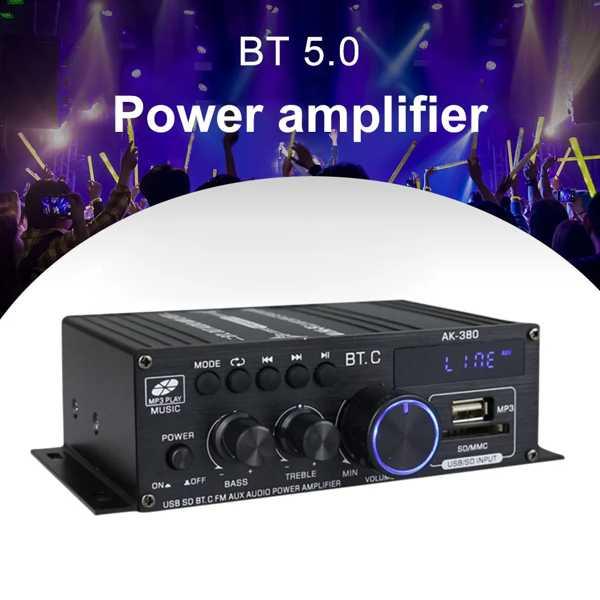 Bluetoothオーディオアンプak380 2チャンネル HiFiベース 40W