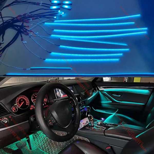 ムードライト 10-18 bmw 5シリーズ f10 f11 f18 f02 11色 自動 ムードライト 10-18 bmw 5シリーズ f10 f11 f18 f02 11色 自動