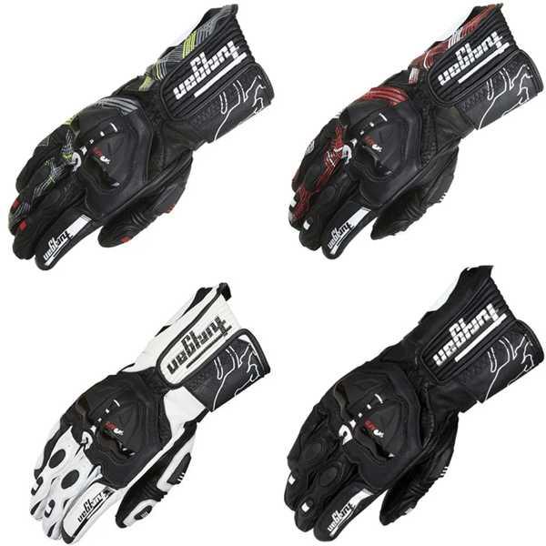 Furygan afs 19モーターサイクルグローブレザーレザー通気性