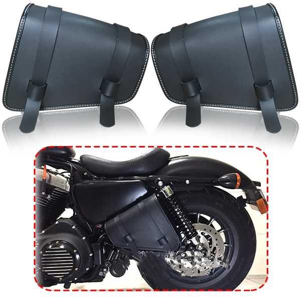 スーパーファイバーレザーモーターサイクルサドルバッグ ラゲッジ 