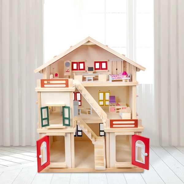 キッチン付き　ドールハウス　木製玩具　グリム社 キッチン付き ドールハウス 木製玩具 グリム社 キッチン付きミニ