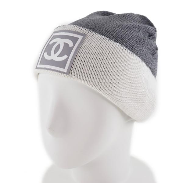 CHANEL シャネル ココマーク スポーツライン ニットキャップ CHANEL シャネル ココマーク スポーツライン ニットキャップ