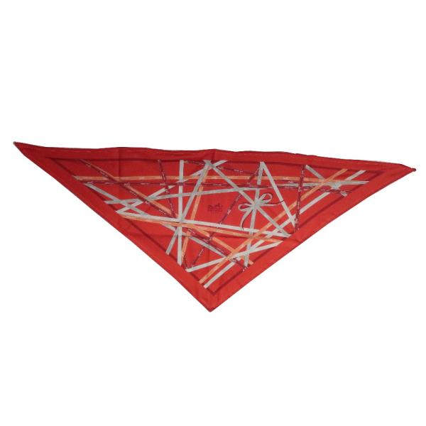 HERMES エルメス ポワンテュ ポワントゥ 三角 シルク オレンジ スカーフ レディース HERMES（エルメス） ポワンテュ ポワントゥ 三角 スカーフ シルク