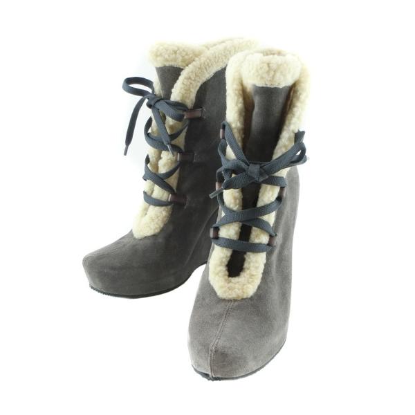 ovye by cristina lucchi オヴィエ ショートブーツ ニーハイ LUC-7229 バックスキン グレー ブーツ ovye by cristina lucchi オヴィエ ショートブーツ ニーハイ LUC-7229