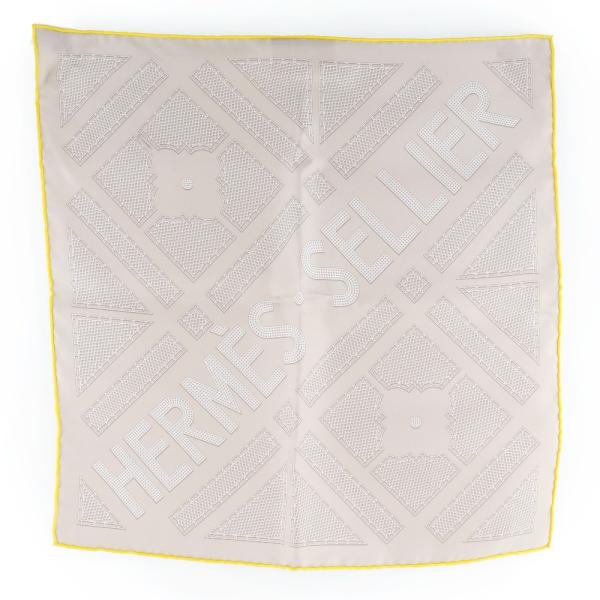 美品　エルメス　カレ90　ガヴロッシュ　セリエ　SELLIER　シルク 美品エルメスカレ90ガヴロッシュセリエSELLIERシルク