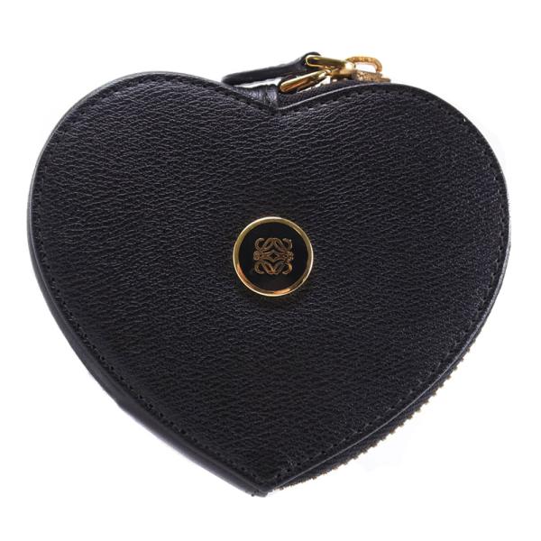 LOEWE ロエベ ハート コインケース カーフ 黒 レディース【61150371