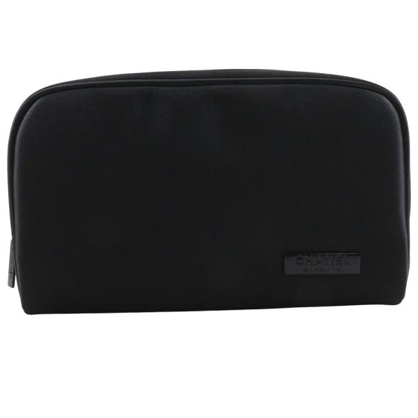 CHANEL シャネル マドモアゼル ノベルティ ポーチ ナイロン 黒 レディース【G202625007】中古
