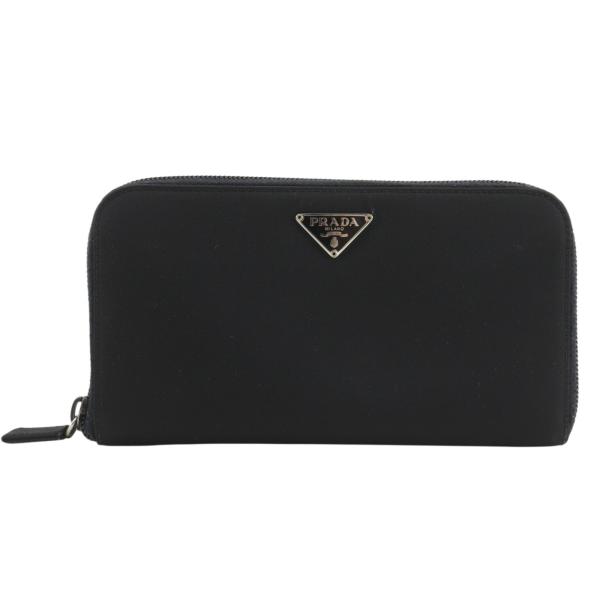 PRADA（プラダ） ラウンドファスナー M506 長財布 ナイロン NERO ユニ