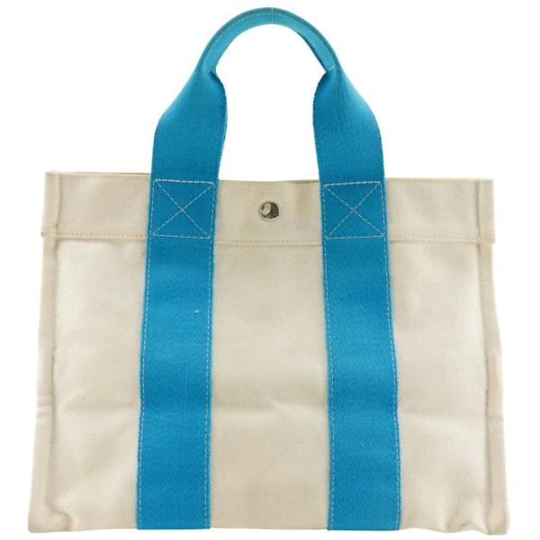 HERMES（エルメス） ボラボラPM トートバッグ キャンバス 白