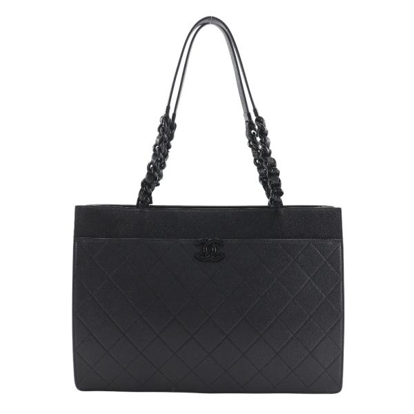 CHANEL シャネル ラージショッピング マトラッセ AS2304 レザー 黒 トートバッグ CHANEL（シャネル） ラージショッピング マトラッセ AS2304 トート