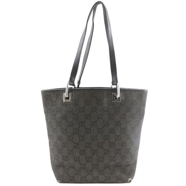 GUCCI ブラック デニム トートバッグ GUCCI（グッチ） GGデニム 31244 トートバッグ デニム 黒 レディース