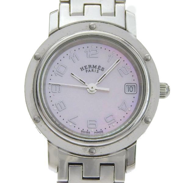 HERMES（エルメス） クリッパー ナクレ CL4.210 腕時計 SS シルバー