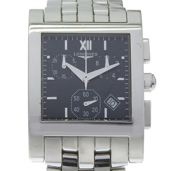 LONGINES ロンジン ドルチェビータ L5.668.4 腕時計 SS クオーツ アナログ表示 メンズ 黒文字盤【I120126083】中古