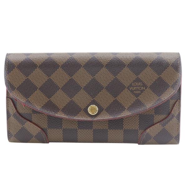 【LOUIS VUITTON】ルイ・ヴィトン ポルトフォイユ カイサ N61221 ダミエキャンバス スリーズ 茶 CA0138 レディース 長財布 LOUIS VUITTON（ルイ・ヴィトン） ポルトフォイユ カイサ N61221