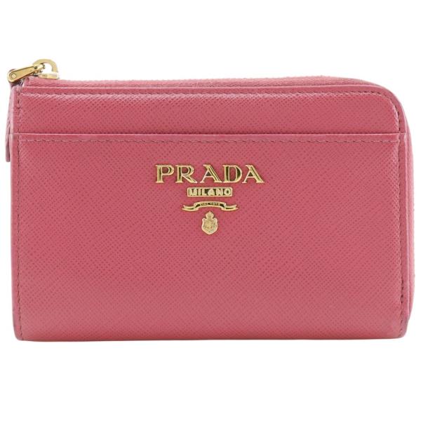 PRADA（プラダ） キーポーチ 1PP122 コインケース サフィアーノ ピンク