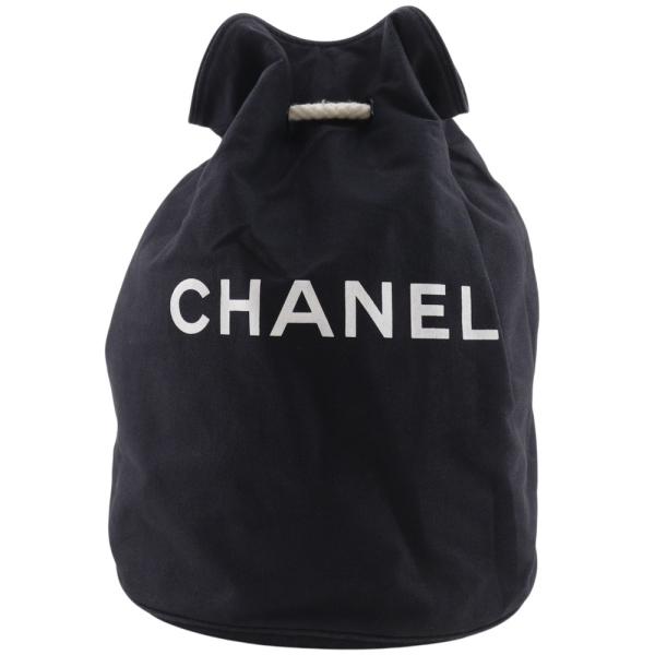 CHANEL（シャネル） プールバッグ 巾着 ショルダーバッグ キャンバス