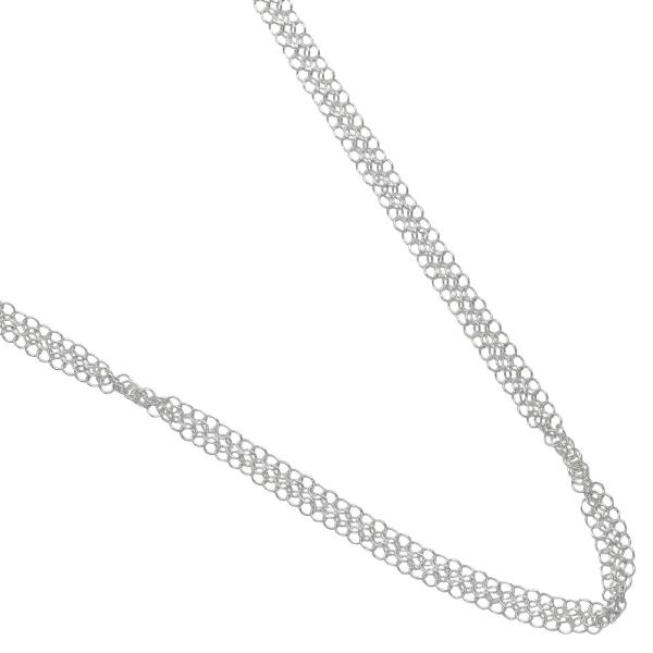 Tiffany & Co シルバー/メッシュ/3p￼ダイヤ/15.5〜16号 Tiffany & Co シルバー/メッシュ/3p￼ダイヤ/15.5〜16号 名品の“最初と