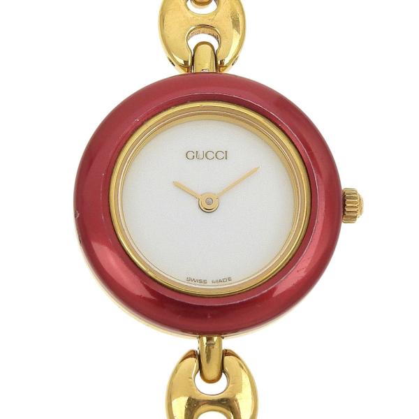 GUCCI（グッチ） チェンジベゼル 11/12.2 腕時計 金メッキ クオーツ