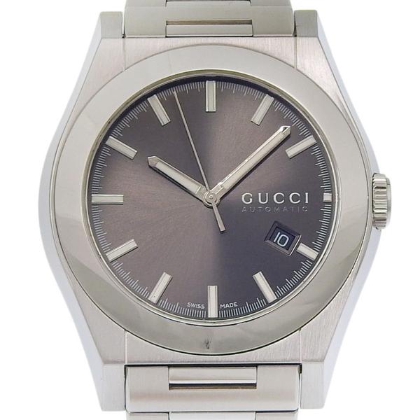 【GUCCI】グッチ パレンテシ 115.2 ステンレススチール 自動巻き アナログ表示 メンズ 黒文字盤 腕時計 GUCCI（グッチ） パレンテシ 115.2 腕時計 SS 自動巻き アナログ表示