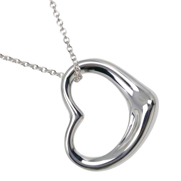 TIFFANY&Co. ティファニー オープンハート ラージ エルサペレッティ ネックレス シルバー925 約9.6g レディース【I140226076】中古