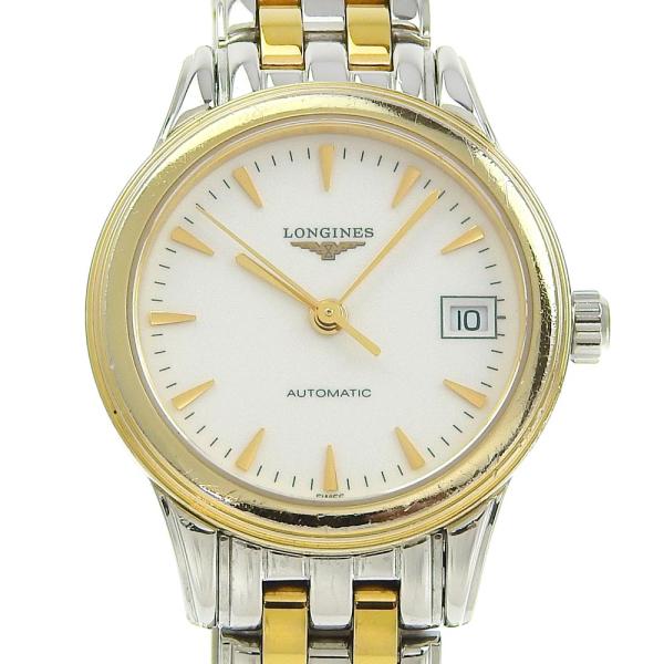 【LONGINES】ロンジン コンビ 裏スケ cal.592.2 L4.274.3 ステンレススチール ゴールド 自動巻き アナログ表示 レディース 白文字盤 腕時計 LONGINES（ロンジン） コンビ 裏スケ cal.592.2 L4.274.3 腕時計 SS