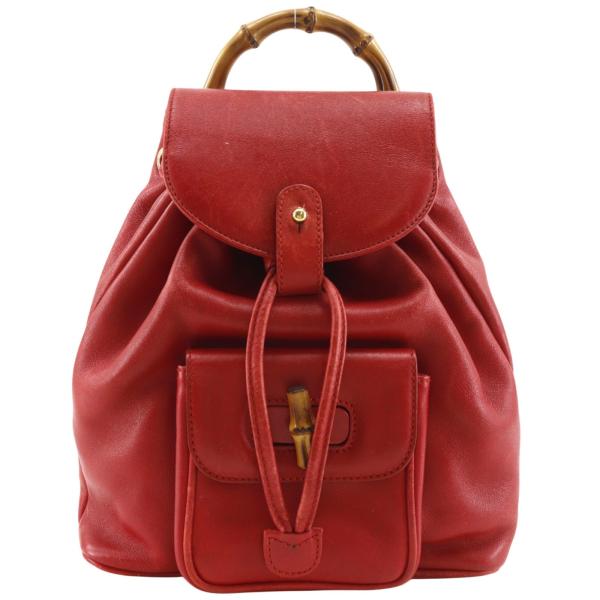 GUCCI グッチ スエードレザー 本革 バンブー ミニリュック バックパック GUCCI（グッチ） バンブー ミニリュック 003.3444.0030 リュック