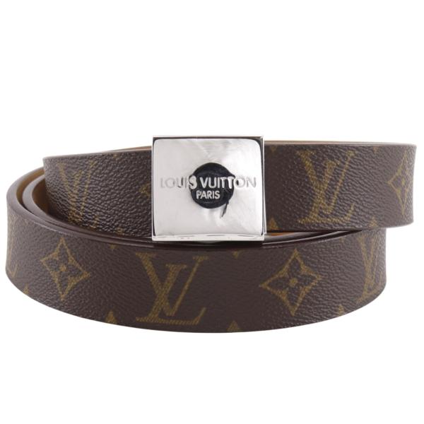 【LOUIS VUITTON】ルイ・ヴィトン サンチュール・キャレ M6801 モノグラムキャンバス 茶 LB1021 メンズ ベルト LOUIS VUITTON（ルイ・ヴィトン） サンチュール・キャレ M6801 LB1021