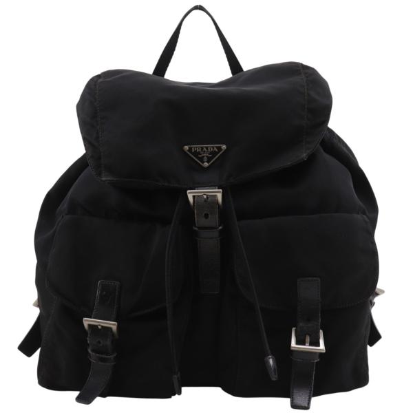 美品PRADA ブラック バックパック PRADA（プラダ） バックパック リュック・デイパック ナイロン 黒