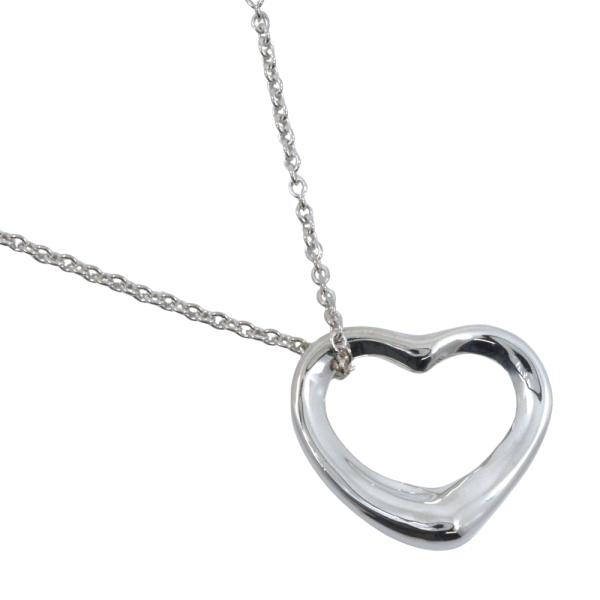TIFFANY&Co. ティファニー オープンハート エルサ・ペレッティ ネックレス シルバー925 約6.7g レディース【I160424081】中古