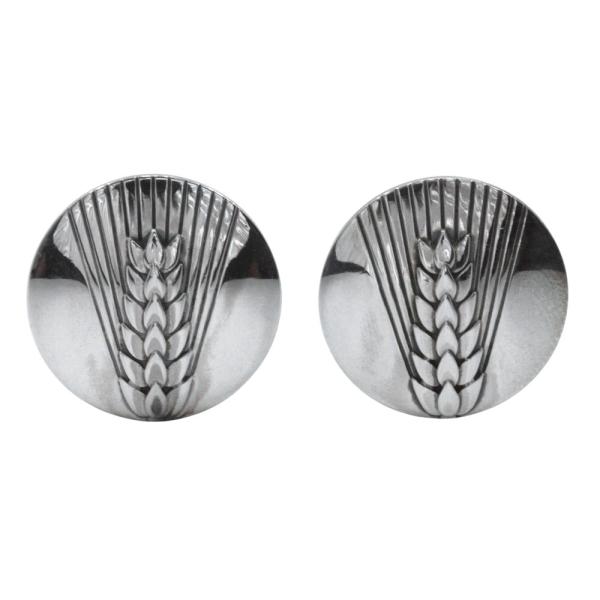   ジョージジェンセン 麦 稲穂 ＃78B シルバー925 カフス メンズ 【中古】 crown78_i160424154