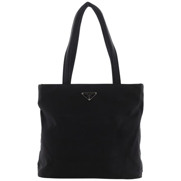 PRADA プラダ／ナイロン トートバック／ブラック PRADA（プラダ） トートバッグ ナイロン 黒 レディース【I161726217